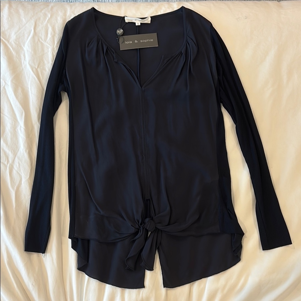 Lola & Sophie Dark Blue Blouse